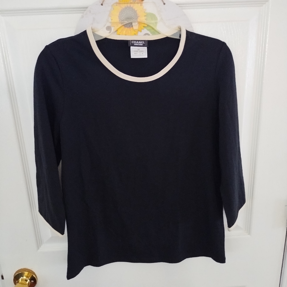 CHANEL • Authentic Employee Uniform Top • Size M